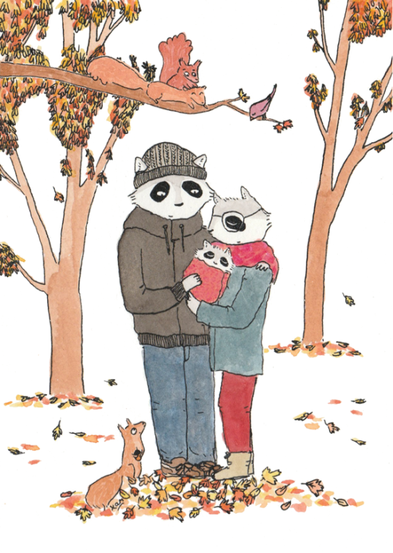 Un petit raton d'automne